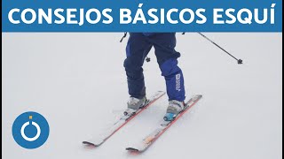 CLASE BÁSICA DE ESQUÍ  Posición Base ⛷ [upl. by Icul]