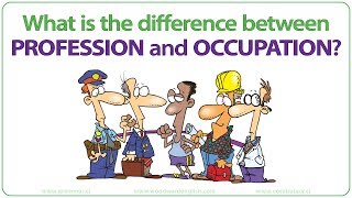 Profession vs Occupation  What is the difference [upl. by Eendyc]