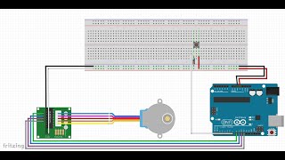 Arduino Tutorial  Step Motor with Push Button  Part I [upl. by Ahseinad]