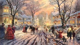 28 Popular Traditional Christmas Carols Christmas songs with Festive Art by THOMAS KINKADE [upl. by Salamanca]