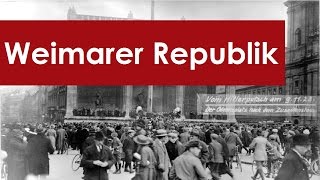 Weimarer Republik Zusammenfassung [upl. by Pulchi485]