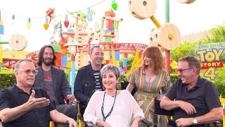 Toy Story 4 Tom Hanks Tim Allen Keanu Reeves and CoStars Full Interview [upl. by Aehsa395]