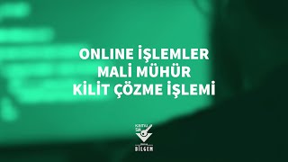 Kamu SM  Online İşlemler Mali Mühür Kilit Çözme [upl. by Leavy]