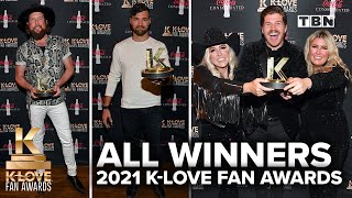 ALL 2021 KLOVE FAN AWARDS WINNERS  for KING amp COUNTRY Zach Williams Lauren Daigle amp MORE  TBN [upl. by Lletnwahs485]