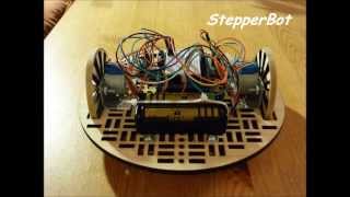 StepperBot 28BYJ48 Stepper Motors UNL2003 driver and Arduino Uno [upl. by Anilet240]