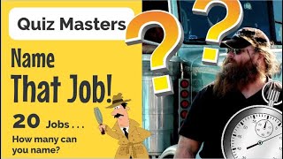 QUIZ MASTERS  NAME THAT JOB English Vocabulary Guessing Game [upl. by Monk424]