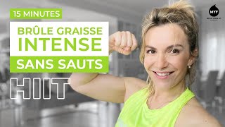 HIIT BRÛLEGRAISSES INTENSE SANS SAUT  Jessica Mellet [upl. by Ganny]