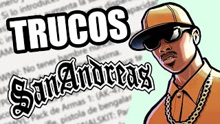 TODOS LOS TRUCOS DE GTA SAN ANDREAS PC [upl. by Healy]