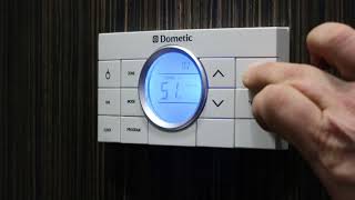 Dometic Thermostat Control in an Airstream International Signature [upl. by Hcurab]