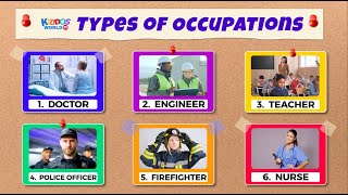 Kinds of Occupation for Kids  Learn Jobs and Profession for Children [upl. by Donata]