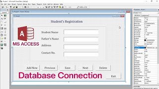 How To Connect Microsoft Access Database with Visual Basic 60 [upl. by Barhos]