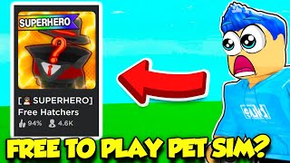 Pet Simulator BUT ITS COMPLETELY FREE TO PLAY [upl. by Shay]