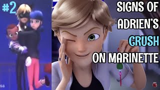 New Signs of Adriens CRUSH on Marinette  PART 2  Adrienette amp Marichat [upl. by Hameerak]