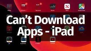 Can’t Download Apps on iPad  FIX  iPad Air iPad mini iPad Pro iPad [upl. by Acinna]