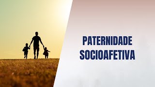 Paternidade socioafetiva [upl. by Eeralih]