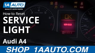 How to Reset Service Light 0409 Audi A4 [upl. by Nyluqcaj]