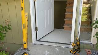 Jeld Wen Front Door Installation  Really crappy products and craftsmanship PART 1 [upl. by Annayk]