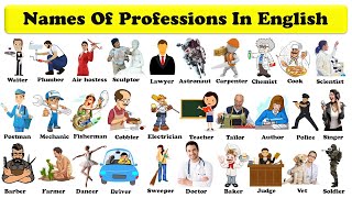 96 names of professions in english with Pdf  List of Jobs and Occupations  Community Helpers [upl. by Akihdar]