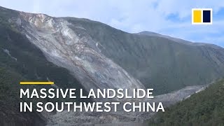 Massive landslide in southwest China [upl. by Shulman72]