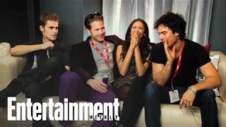 Vampire Diaries Cast Interview with Michael Ausiello Part 1  Entertainment Weekly [upl. by Enilemme]