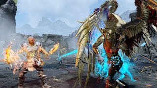 God of War  Slaying the Valkyries  Zeus Build  Blades of Chaos Mastery  Lv 1 SIGRUN GMGOW [upl. by Slavin]