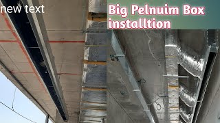 Ducting Plenum Box Installing 11000mm [upl. by Elimay]