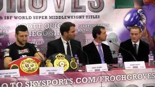 Heated Froch v Groves final press conference [upl. by Cristal]