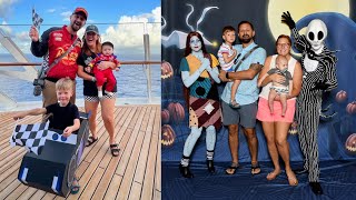 TrickOrTreating On A Disney Cruise Halloween Character Dance Party amp Day At Sea  Cruise Day 3 [upl. by Hagile411]