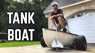 TANK BOAT  The Ultimate Amphibious Vehicle Build [upl. by Marven]