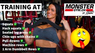 Pull ups with Chains   Squats  Monster Workout  Cindy Landolt [upl. by Adnomar]