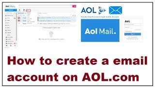 How to create a email account on AOL com [upl. by Selyn]