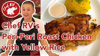 ROASTED PERIPERI CHICKEN WITH YELLOW RICE [upl. by Anomahs]