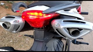 Benelli 600i exhaust sound  stock exhaust vs ixil exhaust [upl. by Aicnarf]