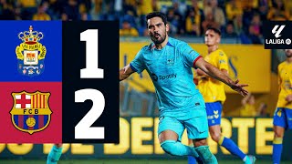 LAS PALMAS 1 vs 2 FC BARCELONA  LALIGA 202324 MD19 [upl. by Eikcid]