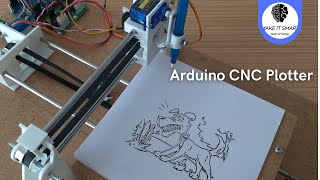 3D Printed Mini CNC Plotter With Arduino Uno and 28 BYJ48 Stepper Motors [upl. by Assena]