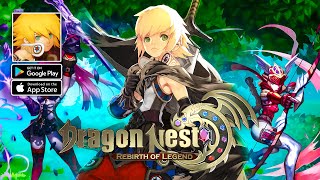 Dragon Nest Rebirth of Legend  MMORPG Gameplay AndroidiOS [upl. by Eisak]