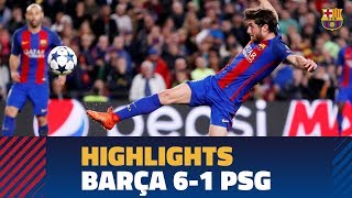 FC BARCELONA 61 PSG  Match highlights [upl. by Sherar]