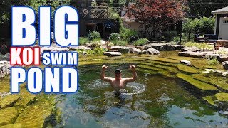 COOLEST RECREATION POND with KOI Greg Wittstock The Pond Guy [upl. by Olwen]