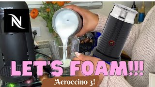 How To Foam Milk With Aeroccino 3 Make Coffee With Foam Tips amp Tricks  Easy Foamed Latte Recipe [upl. by Abehs]