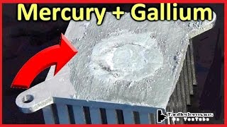 Mercury AND Gallium  Totally Destroys Aluminum Heatsink [upl. by Lissa165]