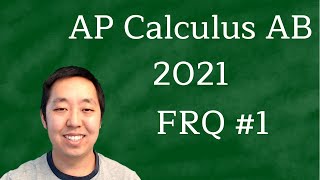 2021 AP Calculus AB Free Response 1 Solutions First Administration [upl. by Etteloc]