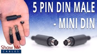 How To Install The 5 Pin Mini DIN Male Solder Connector [upl. by Yroggerg138]