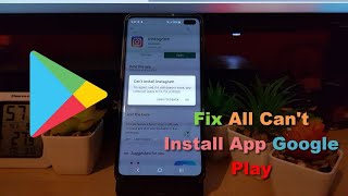 Fix All Errors of Cant Install App with Google Play 5 Solutions [upl. by Atirrehs]