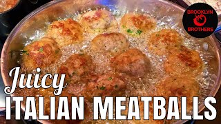 How to Make Italian Meatballs Like a Pro  Juicy Meatball Recipe [upl. by Ymas]