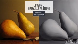 How to Paint Grisaille Underpainting  Lesson 5  Oil Painting for Beginners [upl. by Pearce]