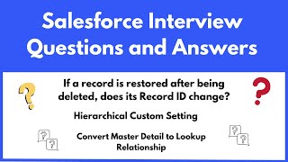 Salesforce Interview Questions and Answers  Part 4 [upl. by Hsara346]