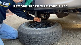 How To Remove  Get Your Spare Tire  FORD F150 [upl. by Niwdla]