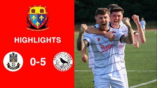 Caerleon 05 Cwmbrân Town  Gwent FA Senior cup  Quarter final highlights [upl. by Anul]