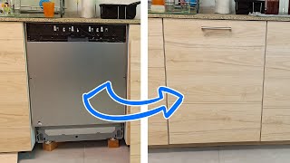 IKEA install Dishwasher Kitchen Door  porte lave vaisselle cuisine no ERSATTARE [upl. by Merridie]