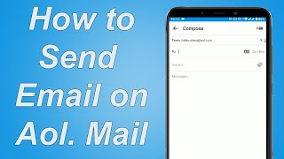 How To Send Email Using AOL Mail  Send Email In Aol 2021  aolcom [upl. by Aicenev]